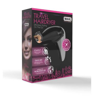 Wahl Hair Dryer Travel Black