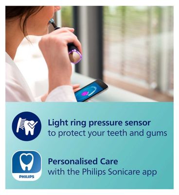 Philips Sonicare Prestige Electric Toothbrush 9900 Midnight with Premium USB Charging Case & SensieIQ HX9992/12