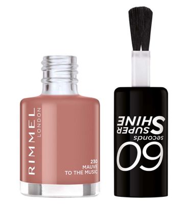 Rimmel London 60 Seconds nail polish Mauve To The Music 8ml
