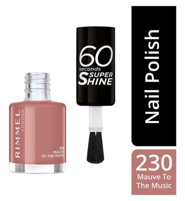 Rimmel London 60 Seconds nail polish Mauve To The Music 8ml