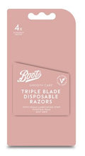 Boots Smooth Care Triple Blade Disposable Razors 4pk