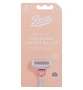 Boots Smooth Care 5 Blade System Razor Handle + 2pk Refill Cartridges