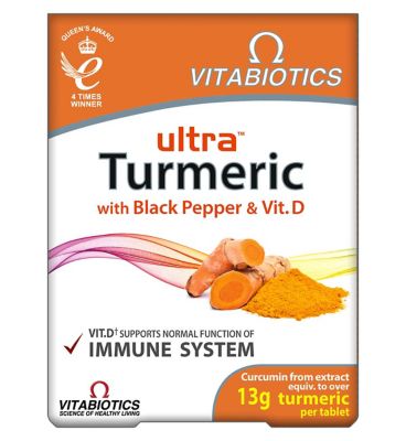Vitabiotics Ultra Turmeric with Black Pepper & Vitamin D - 60 Tablets