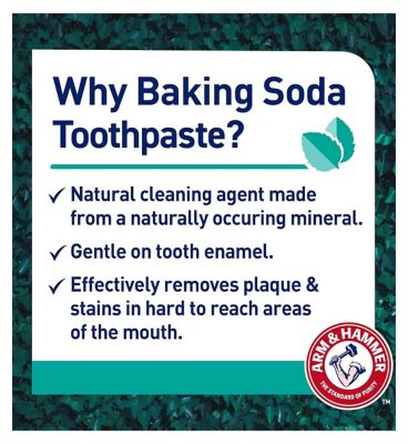 Arm and Hammer 100% Natural Baking Soda Toothpaste with Whitening Protection 75ml
