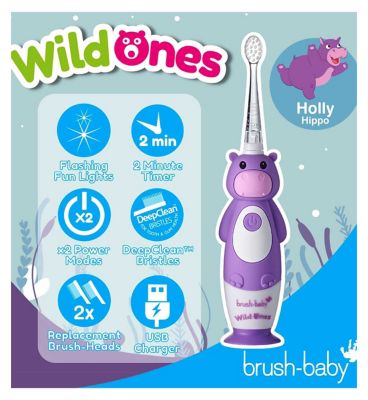 WildOnes rechargeable sontbrush hippo