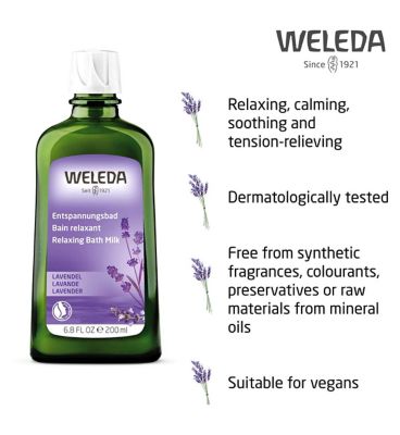 Weleda Lavender Bath Milk Vegan 200ml