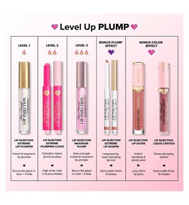 Too Faced Lip Injection Extreme Travel Size Plumping Lip Gloss 2.8g - Bubblegum Yum