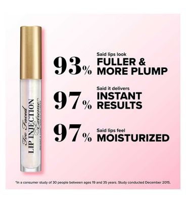 Too Faced Lip Injection Extreme Travel Size Plumping Lip Gloss 2.8g - Bubblegum Yum