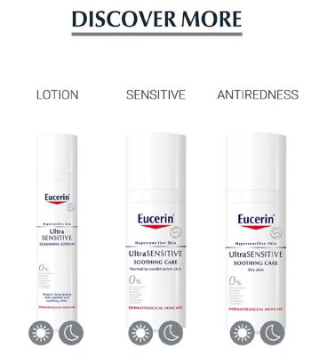 Eucerin UltraSensitive Soothing Face Cream Moisturiser (Normal to Combination Skin) 50ml