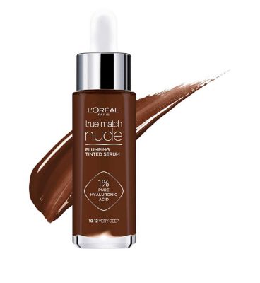 L'Oreal Paris True Match Nude Plumping Tinted Skin Serum, 1% Hyaluronic Acid