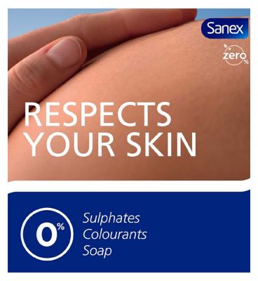 Sanex Zero% Gentle Moisture Shower Gel for Sensitive Skin 225ml