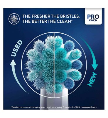 Oral-B Kids Spiderman Brush Heads for Electric Toothbrush, 4 Brush Heads