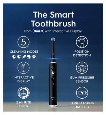 Oral-B iO6 Electric Toothbrush - Black Lava & Pink Sand Duo Pack