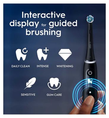 Oral-B iO6 Electric Toothbrush - Black Lava & Pink Sand Duo Pack