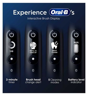 Oral-B iO6 Electric Toothbrush - Black Lava & Pink Sand Duo Pack