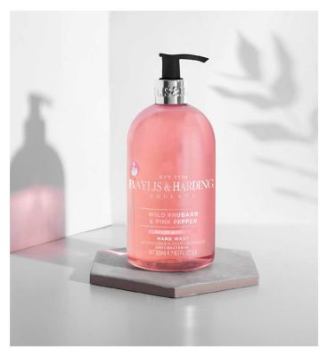 Baylis & Harding Wild Rhubarb & Pink Pepper Anti-Bacterial Hand Wash 500ml