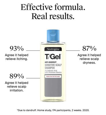 NEUTROGENA® T/Gel Anti Dandruff Shampoo for Sensitive Scalp (1x 150ml)