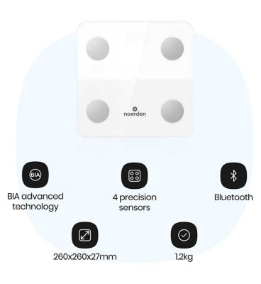 MINIMI&nbsp;Bluetooth Smart Body Scale White - 14 Measurements