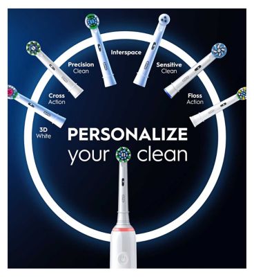 Oral-B Pro 3 3000 White Electric Toothbrush with sensitive brush head