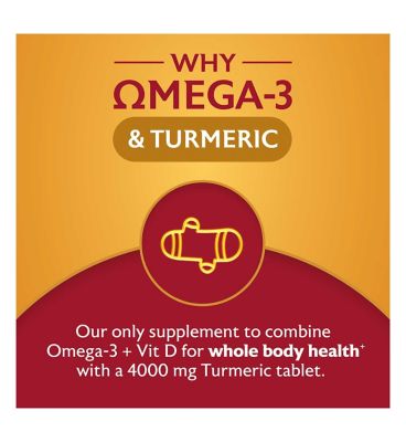 Seven Seas Omega-3 Fish Oil & Turmeric with Vitamin D 30 Day Duo Pack