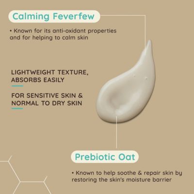 Aveeno Face CALM+RESTORE® Triple Oat Serum, 24-Hour Moisturisation With Triple Oat Complex and Calming Feverfew 30ml