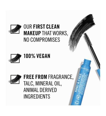Rimmel London Kind & Free Clean Volume Mascara Brown Black