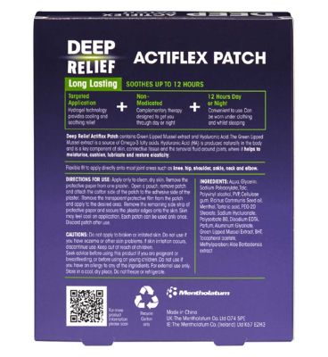 Deep Relief Actiflex Patch - 4 Pack