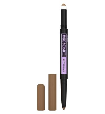 Maybelline Express Brow Duo Eyebrow Filling, Natural Looking 2-In-1 Pencil Pen + Filling Powder