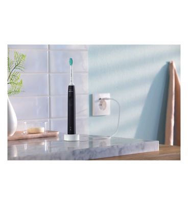 Philips Sonicare Electric Toothbrush 3100 Black with Pressure Sensor HX3671/14