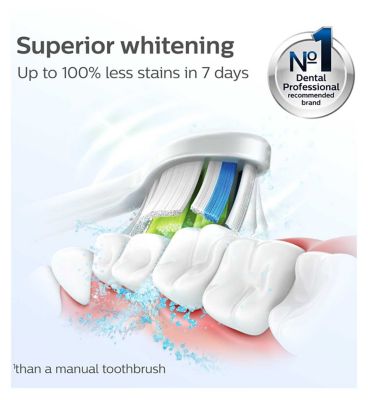 Philips Sonicare Optimal White Replacement Toothbrush Brush Heads (White) 4 Pack