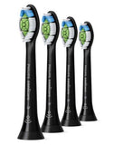 Philips Sonicare Optimal White Replacement Toothbrush Brush Heads (Black) 4 Pack