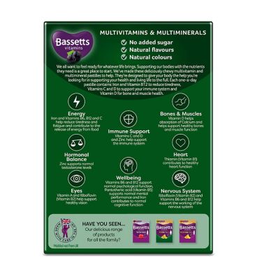 Bassetts Vitamins Man Blackcurrant Flavour – 30 Pastilles