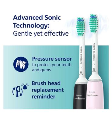 Philips Sonicare Electric Toothbrush Dual Pack 3100 Sugar Rose and Black HX3675/15