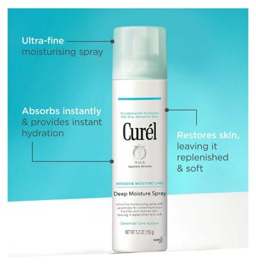 Curél Deep Moisture Spray 150ml for Dry, Sensitive Skin