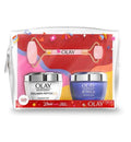 Olay Giftset Collagen Peptide Day, Retinol 24 Face Night Cream, Face Roller