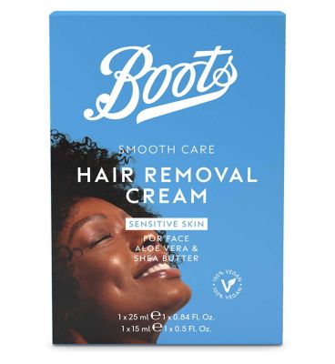 Boots Smooth Care Facial Hair Removal Cream Sensitive Skin 40ml