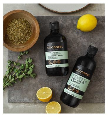 Baylis & Harding Goodness Oud, Cedar & Amber Bath Soak 500ml