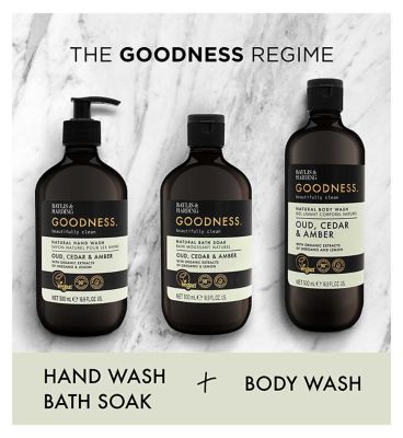 Baylis & Harding Goodness Oud, Cedar & Amber Bath Soak 500ml