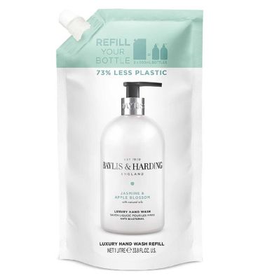 Baylis & Harding Signature Jasmine & Apple Blossom Anti-Bacterial Hand Wash 1 Litre Refill