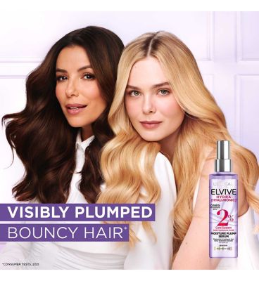 L'Oreal Paris Elvive Hydra Hyaluronic 2% Hair Serum with Hyaluronic Acid for Dry Hair