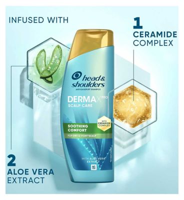 Head & Shoulders DERMAXPRO Soothing Anti Dandruff Dry Itchy Scalp Shampoo 300ml
