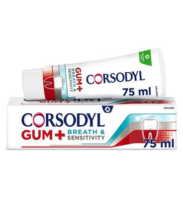 Corsodyl Gum+ Breath & Sensitivity Toothpaste 75ml