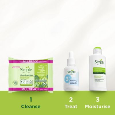 Simple Kind to Skin Biodegradable Cleansing Wipes 25 PC