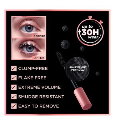L’Oreal Paris Air Volume Mega Mascara, Waterproof, black