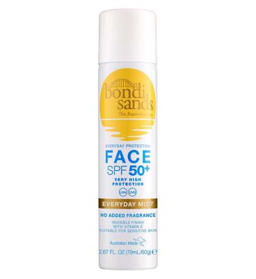 Bondi Sands SPF 50+ Fragrance Free Face Mist 60g