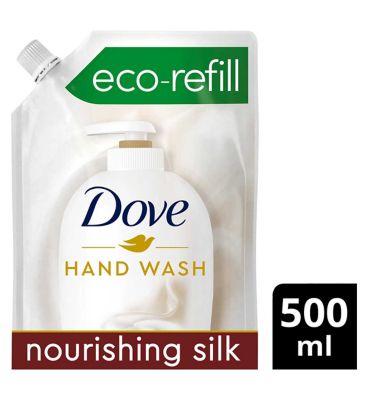 Dove Hand Wash Pouch Eco Refill Nourishing Silk 500 ml