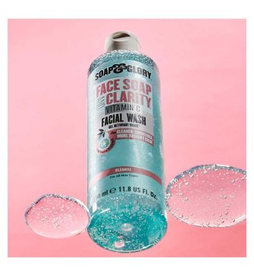 Soap & Glory Face Soap & Clarity Facial Wash with Vitamin C 350ml