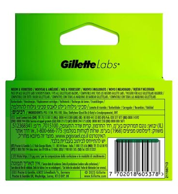 Gillette Labs Razor Blades Refill 4 Pack