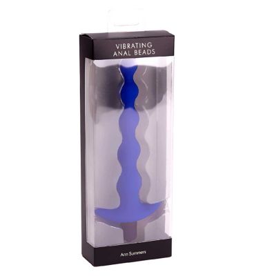 Ann Summers Silicone Vibrating Anal Beads Blue