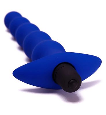 Ann Summers Silicone Vibrating Anal Beads Blue